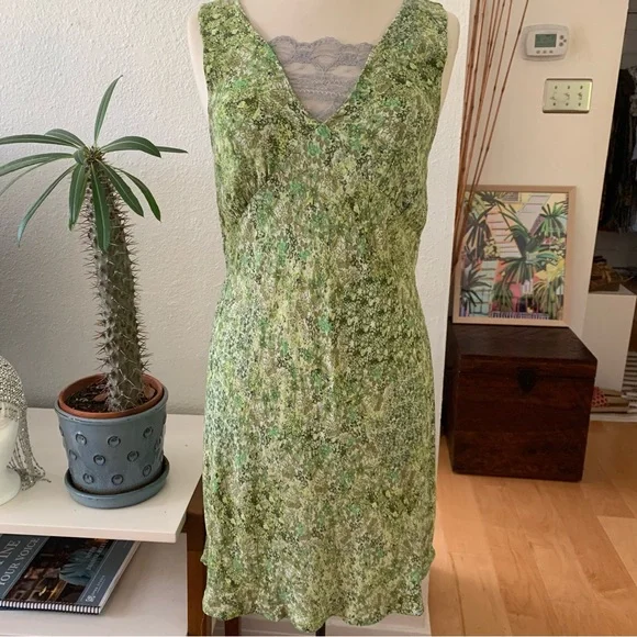 wild fable green floral dress Sage Polka Dot Dress Small main image 0